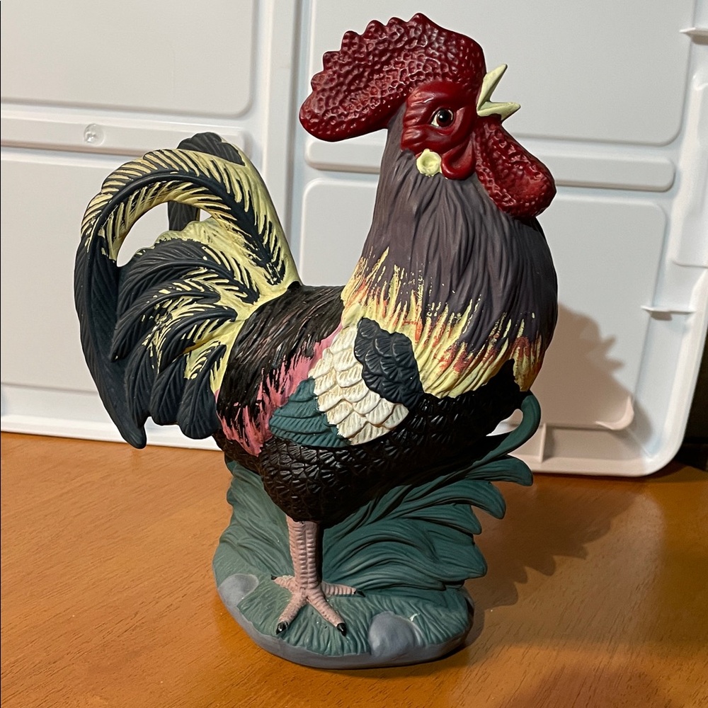 Colorful Rooster Figurine